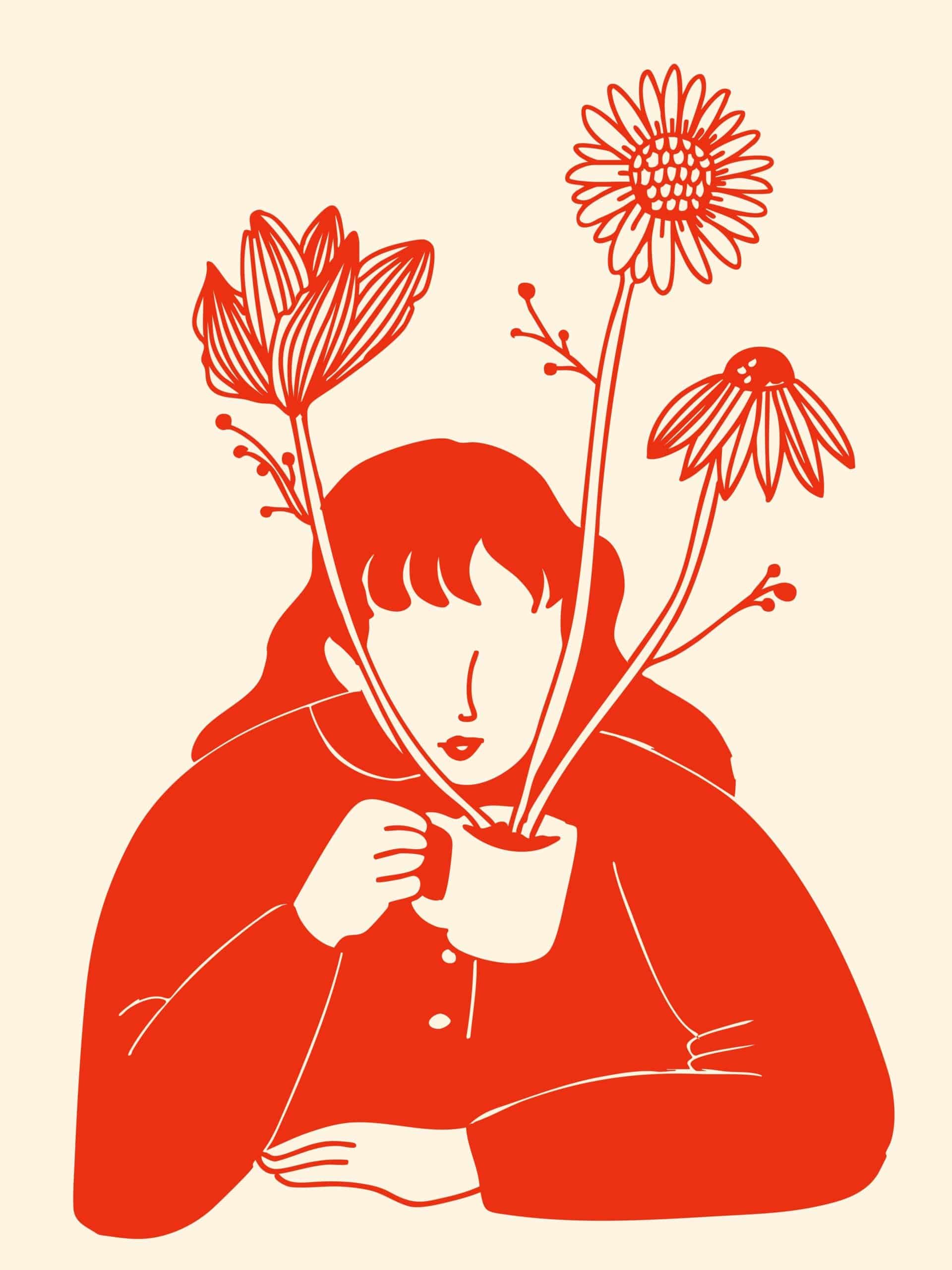 A person finding calm through holistic support
